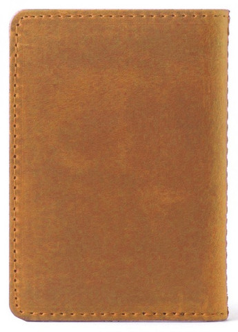 Кожаная обложка на id паспорт, для документов (права, техпаспорт) Villini 017 Желтый Martec (259164685)