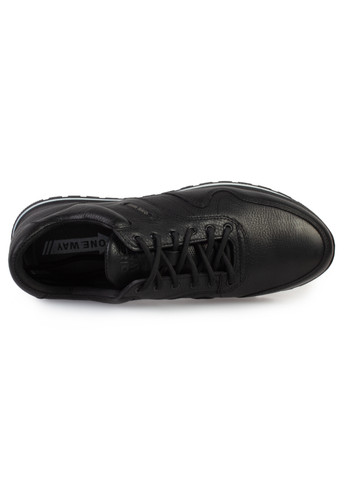 Черные демисезонные кроссовки мужские бренда 9402165_(1) One Way