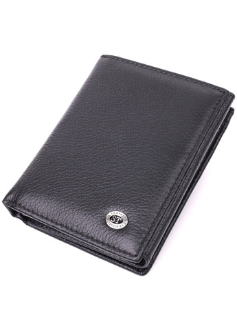 Бумажник вертикального формата из натуральной кожи 22474 Черный st leather (277980426)