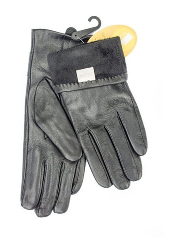 Женские черные перчатки из натуральной кожи Shust Gloves (266143797)