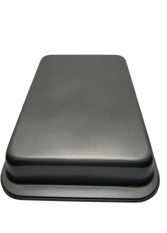Форма для выпекания прямоугольная 37,5х25,5х5,5 см с антипригарным покрытием темно-серый углеродистая сталь арт. 78211 Krauzer (264647663)