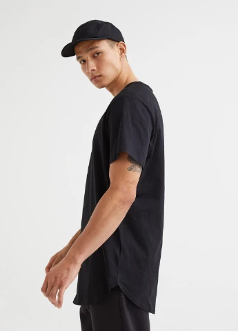 Чорна футболка,чорний, H&M