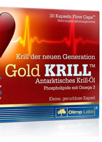 Olimp Nutrition Gold Krill 30 Caps Olimp Sport Nutrition (256720740)