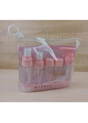 Комплект набор емкостей баночек акессуаров с пипеткой дозатором для дома путешествий 6 шт (475210-Prob) Розовый Unbranded (263346523)