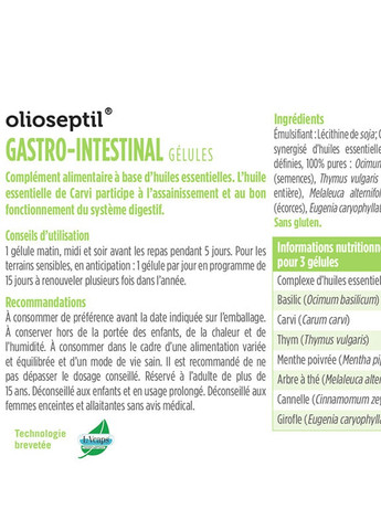 GASTRO-INTESTINAL 15 Caps Olioseptil (258498844)