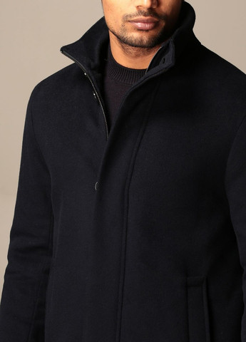 Черное Пальто Emporio Armani