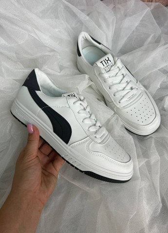 Белые демисезонные кроссовки женские, вьетнам No Brand Tix White&Black