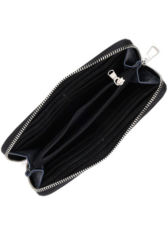 Стильный кошелек-клатч на молнии из натуральной кожи 11644 Синий Grande Pelle (267507190)