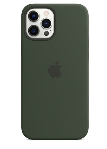 Чехол силиконовый soft-touch Silicone case with MagSafe для iPhone 12 Pro Max зеленый Cyprus green Apple (259939774)