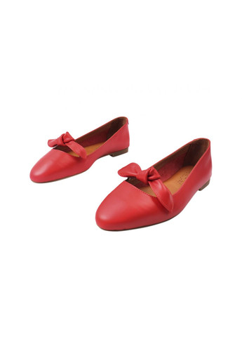Туфли женские из натуральной кожи, на низком ходу, цвет красный, Турция Mario Muzi
