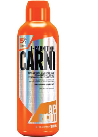 Carni Liquid 120000 1000 ml /100 servings/ Apricot Extrifit (256720065)