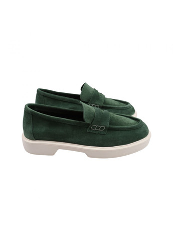 Туфли женские зеленые натуральная замша Tucino