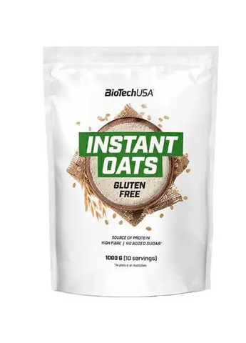 Instant Oats gluten free 1000 g /10 servings/ Chocolate Biotechusa (258499099)