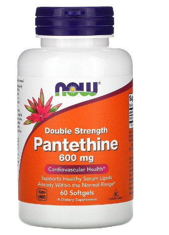 Pantethine 600 mg 60 Softgels Now Foods (256719202)