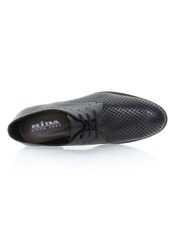Черные классические туфли мужские бренда 9300458_(1) Mida на шнурках