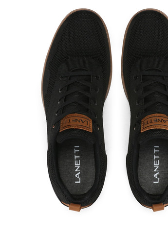 Черные осенние туфли mp07-02108-01 Lanetti