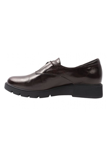 Туфлі жіночі з натуральної шкіри, на низькому ходу, бордові, Polann 153-21dtc (257429011)