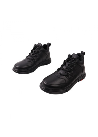 Черные ботинки мужские черные натуральная кожа Mida