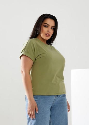 Женская футболка цвет фисташковый р.42/46 432373 New Trend - (258767094)