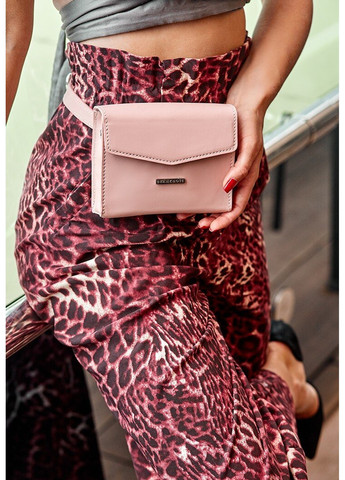 Набір жіночих шкіряних сумок Mini поясна / кроссбоді рожеві - BN-BAG-38-PINK BlankNote (263519151)
