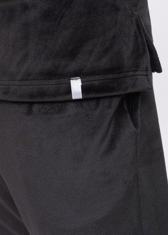 Костюм мужской домашний велюровый кофта со штанами Черный Maybel (257062716)