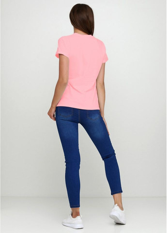 Жіноча Футболка 19Ж441-24 рожева з принтом Malta - (263589588)