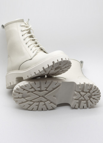 Зимние ботинки женские из натуральной кожи берцы Zlett