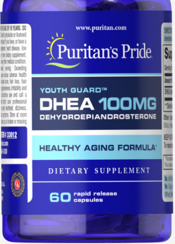 Puritan's Pride DHEA 100 mg 60 Caps Puritans Pride (256725778)