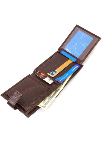 Гарний горизонтальний гаманець для чоловіків з натуральної шкіри флотар 21891 Коричневий Canpellini (259874116)