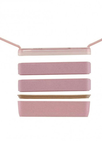 Набір для їжі з собою Ланч Бокс Еко 900 мл рожевий та термосумка Єдиноріг More (257975579)