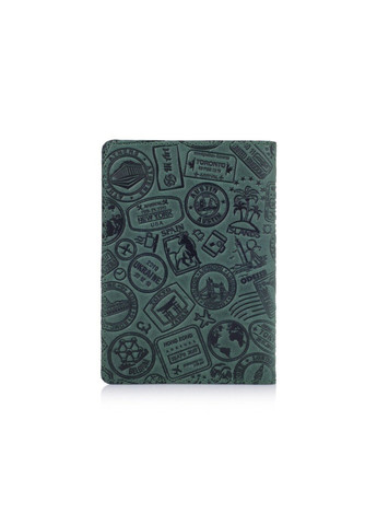 Шкіряна обкладинка на паспорт HiArt PC-01 Let's Go Travel Фіолетовий Hi Art (268371618)