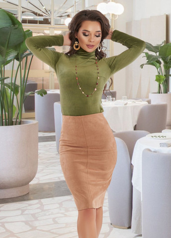 Зелёная блузи вельветовий гольф (ут000053910) Lemanta