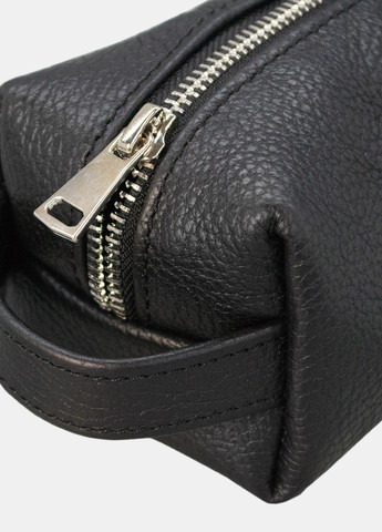 Несессер (косметичка) черный из натуральной кожи размер S Famk (260495631)