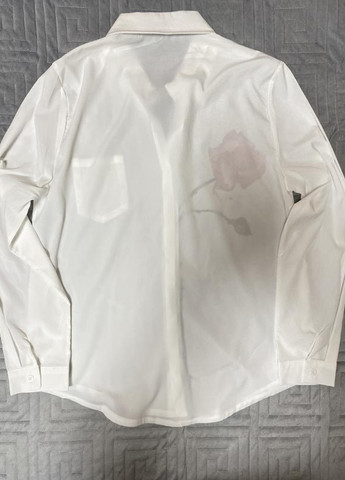 Белая женская блуза с вышивкой flowers FS