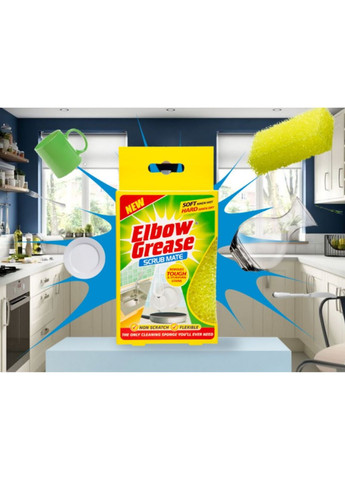 Губка для чистки Scrub Mate желтая 1 шт Elbow Grease (269449982)