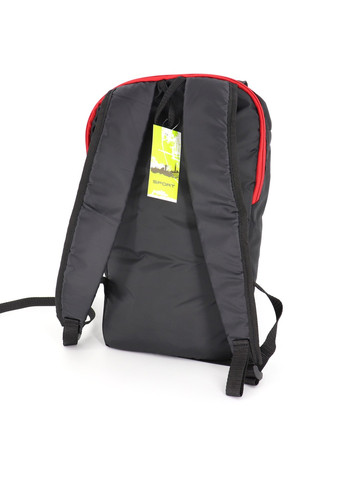 Черный детский спортивный рюкзак Mayers с красной молнией унисекс для школы тренировок и прогулок 10 литров No Brand (258591323)