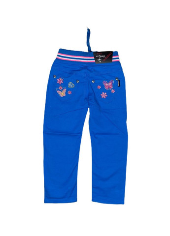 Голубые демисезонные брюки Merkiato