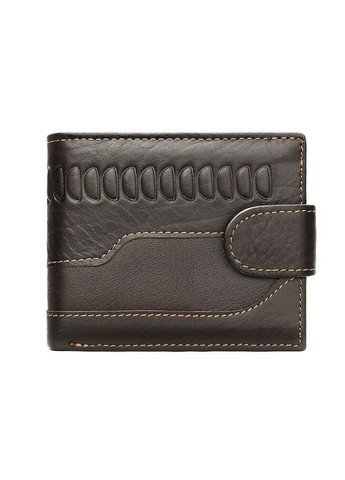 Мужское тёмно-коричневое портмоне из натуральной кожи 20233 Vintage (262523589)