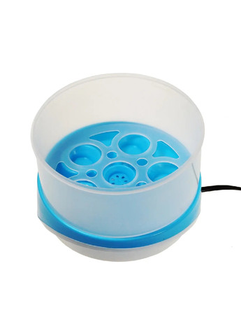 Двохрівнева яйцеварка пароварка екектрична компактна портативна на 12 яєць 15х12,5х19 см 150 Вт (474363-Prob) Синя Unbranded (258260459)