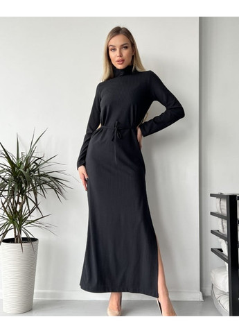 Черное повседневный платья 13716 черный ISSA PLUS
