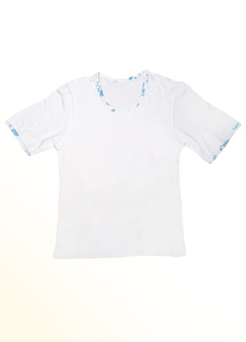 Белая всесезон пижама детская (брюки и футболка) синяя футболка + брюки Malta