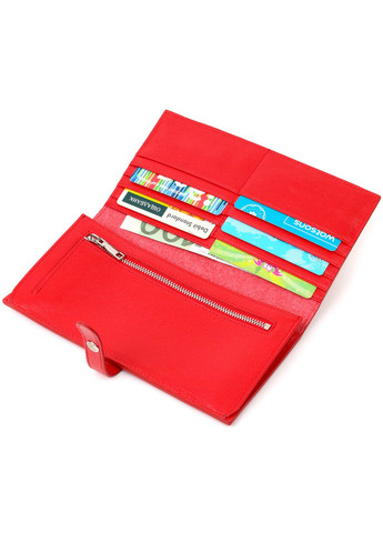 Вертикальне тонке портмоне для жінок із натуральної шкіри 22035 Червоний Tony Bellucci (262158056)