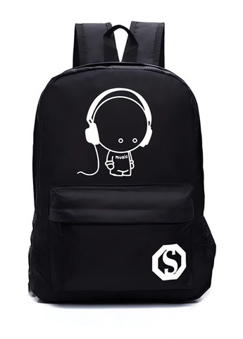 Фосфорний рюкзак шкільний портфель чоловічий жіночий світиться Music S No Brand (276383107)