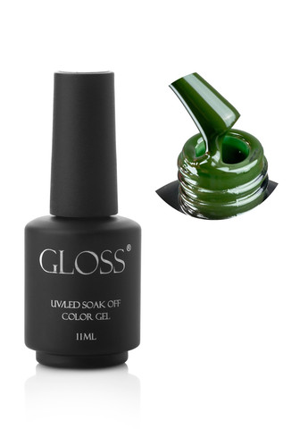 Гель-лак GLOSS 504 (насыщенный зеленый), 11 мл Gloss Company веселка (270013703)