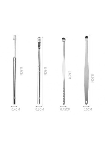 Набір інструментів для чищення вух 6 предметів у футлярі 11,7х10х3 см Good Idea Tool Set (260630634)