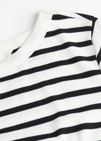 Білий повсякденний плаття, сукня H&M в смужку
