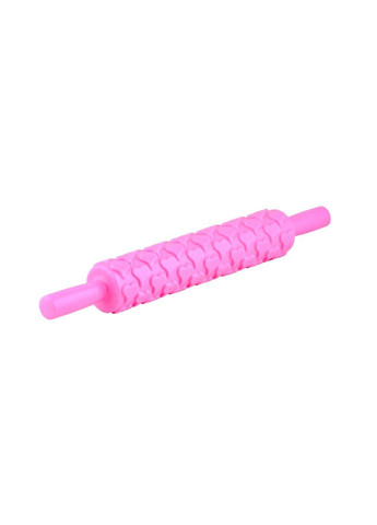 Скалка текстурная кондитерская пластиковая для мастики с узором Сердечки 39 см Ø 5.3 см Kitchen Master (260659903)
