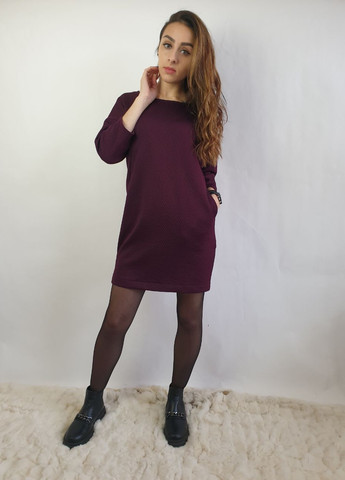 Фіолетова кежуал сукня Naf Naf однотонна