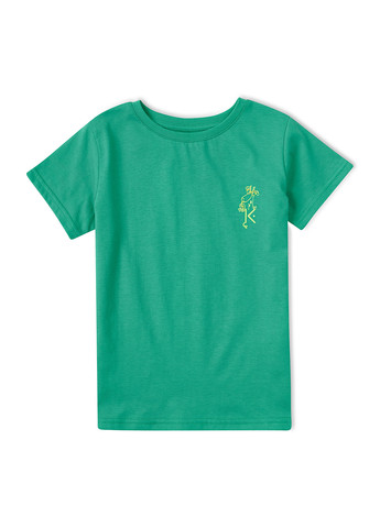 Зеленая летняя футболка зеленая "жирафчик" KRAKO