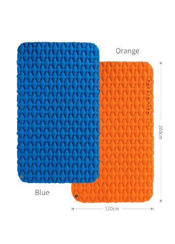 Матрас надувной двухместный с мешком-насосом NH19Z055-P FC-11 2000*1200*65mm orange Naturehike (256992551)